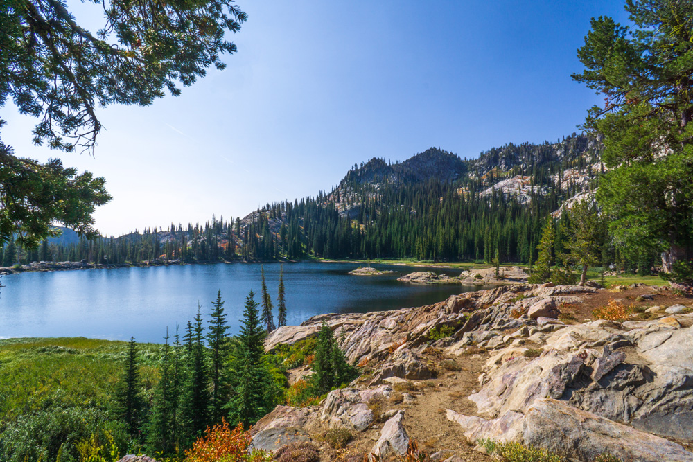 blue lake in cascade idaho