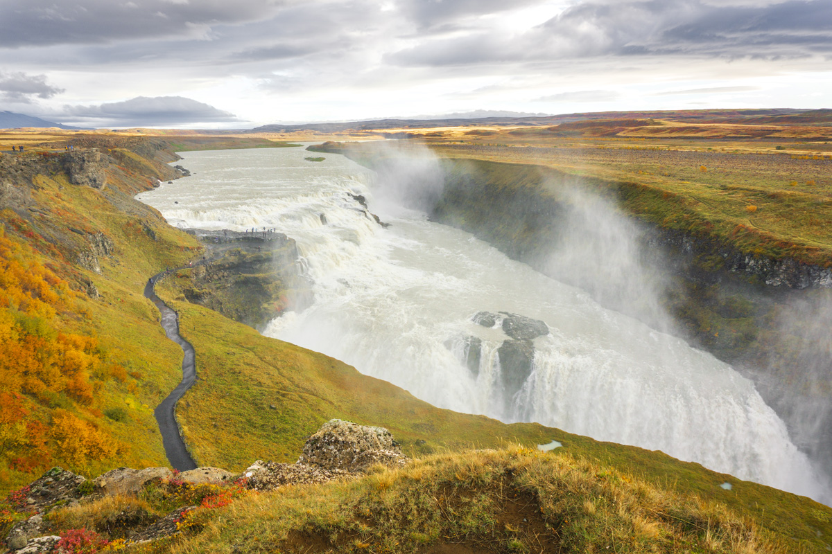 gulfoss in iceland